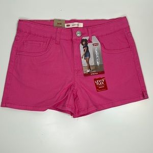 Levi’s Hot Pink Shorty Shorts Stretch